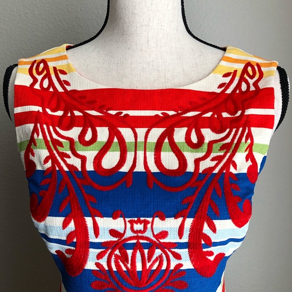 ANTHROPOLOGIE Tabitha Striped Banded Totem Dress - Picture 3 of 8